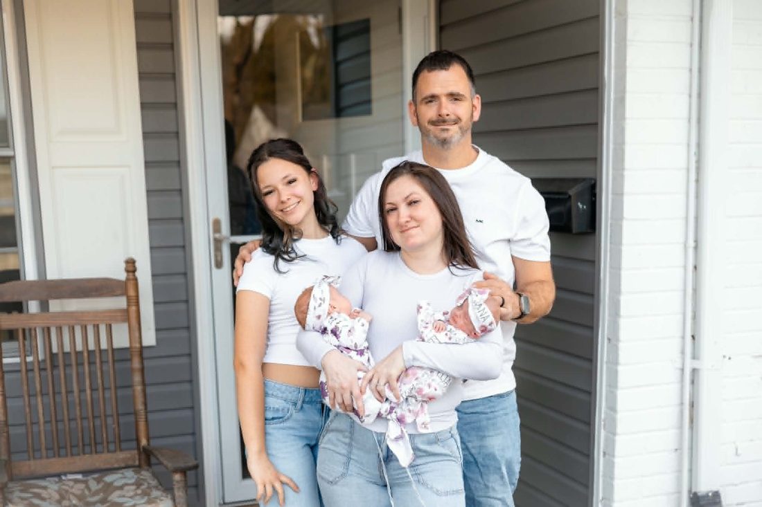 Mike with his family at home — Mike's Flooring, Feasterville-Trevose PA