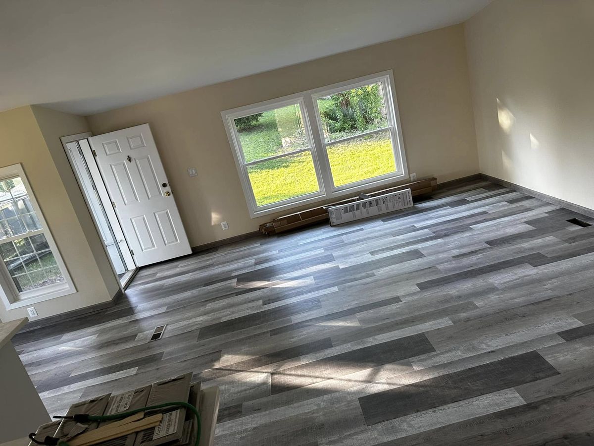 Sheet Vinyl and Tile Installation by Mike's Flooring, Bucks County PA